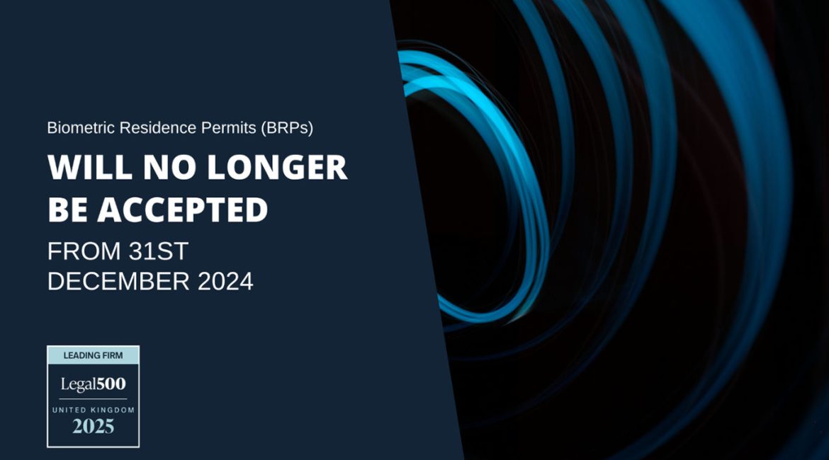 Biometric Residence Permits (BRPs) Will No Longer Be Accepted
