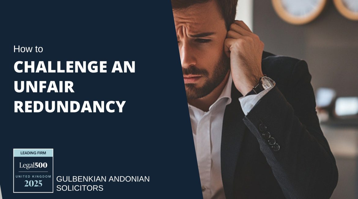 How to Challenge an Unfair Redundancy